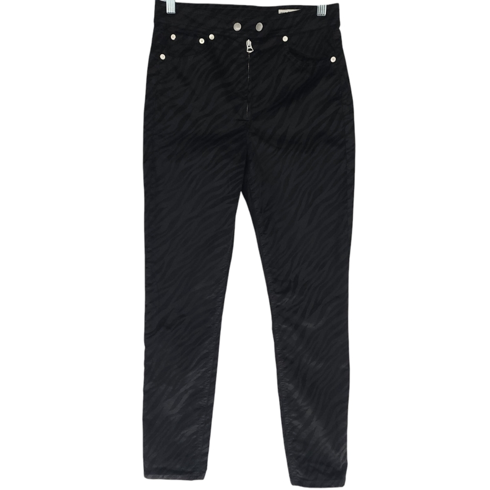 Rag & Bone Simone Pant In Italian Zebra Print Bla… - image 4